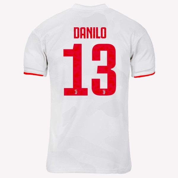 Trikot Juventus NO.13 Danilo Auswarts 2019-20 Grau Weiß Fussballtrikots Günstig